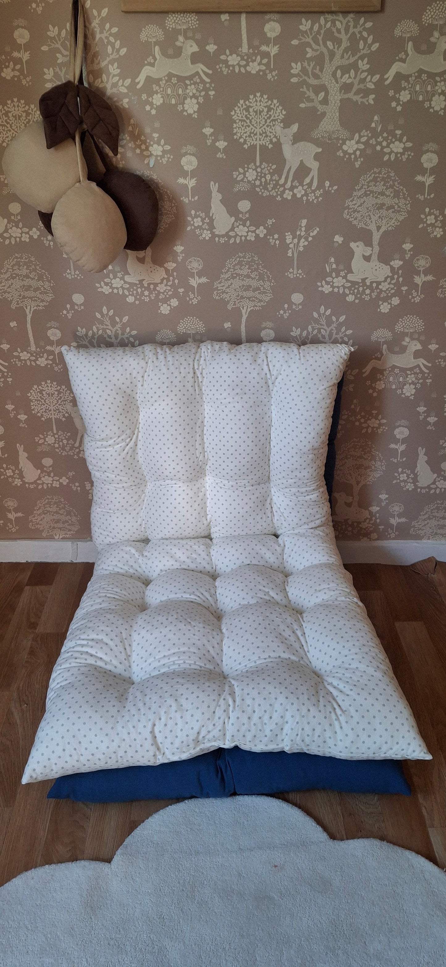 Παιδική πουα Μαξιλάρα Δαπέδου soft Κοτλε 120*60