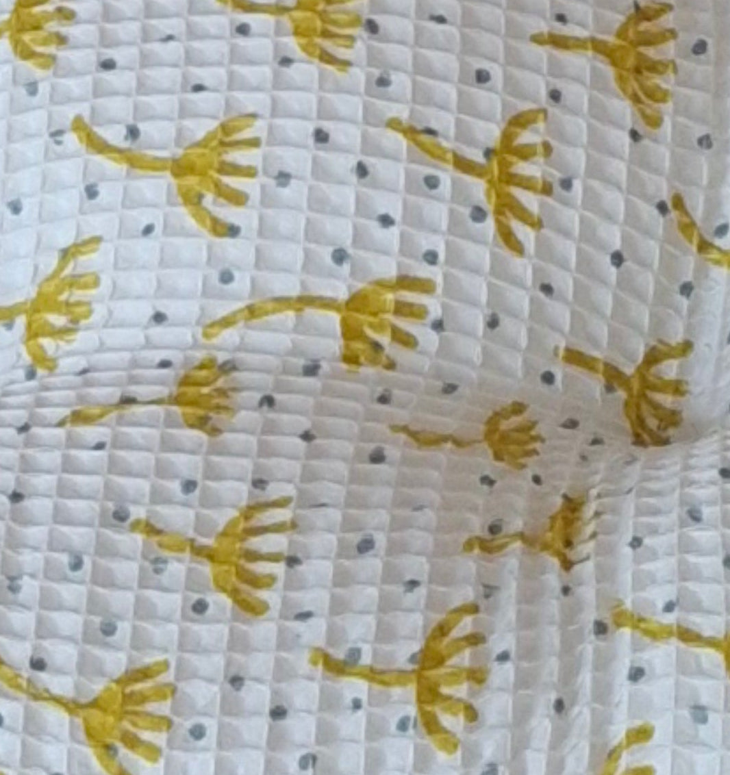 Πικέ Μαξιλάρα Δαπέδου με Μοτίβο - 100% Βαμβακερή