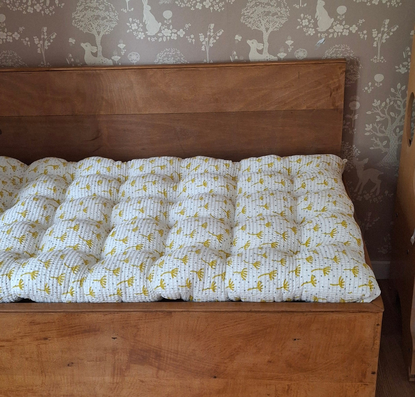 Πικέ Μαξιλάρα Δαπέδου με Μοτίβο - 100% Βαμβακερή