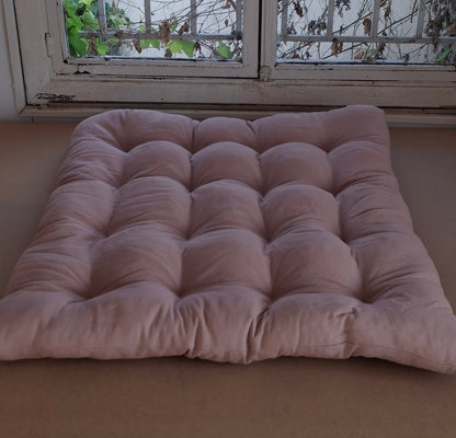 Τετράγωνη Μαξιλάρα Δαπέδου Βαμβακερή 75x75cm -  Λονέτα
