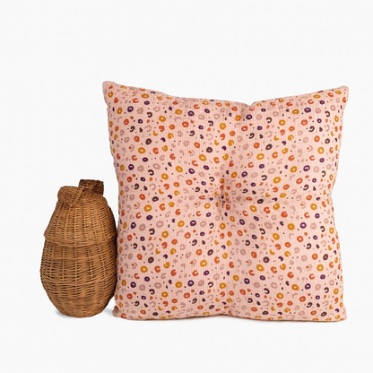 Πικέ Μαξιλάρα Δαπέδου 75x75cm με Κουμπί bazaar