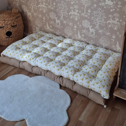 Πικέ Μαξιλάρα Δαπέδου με Μοτίβο - 100% Βαμβακερή