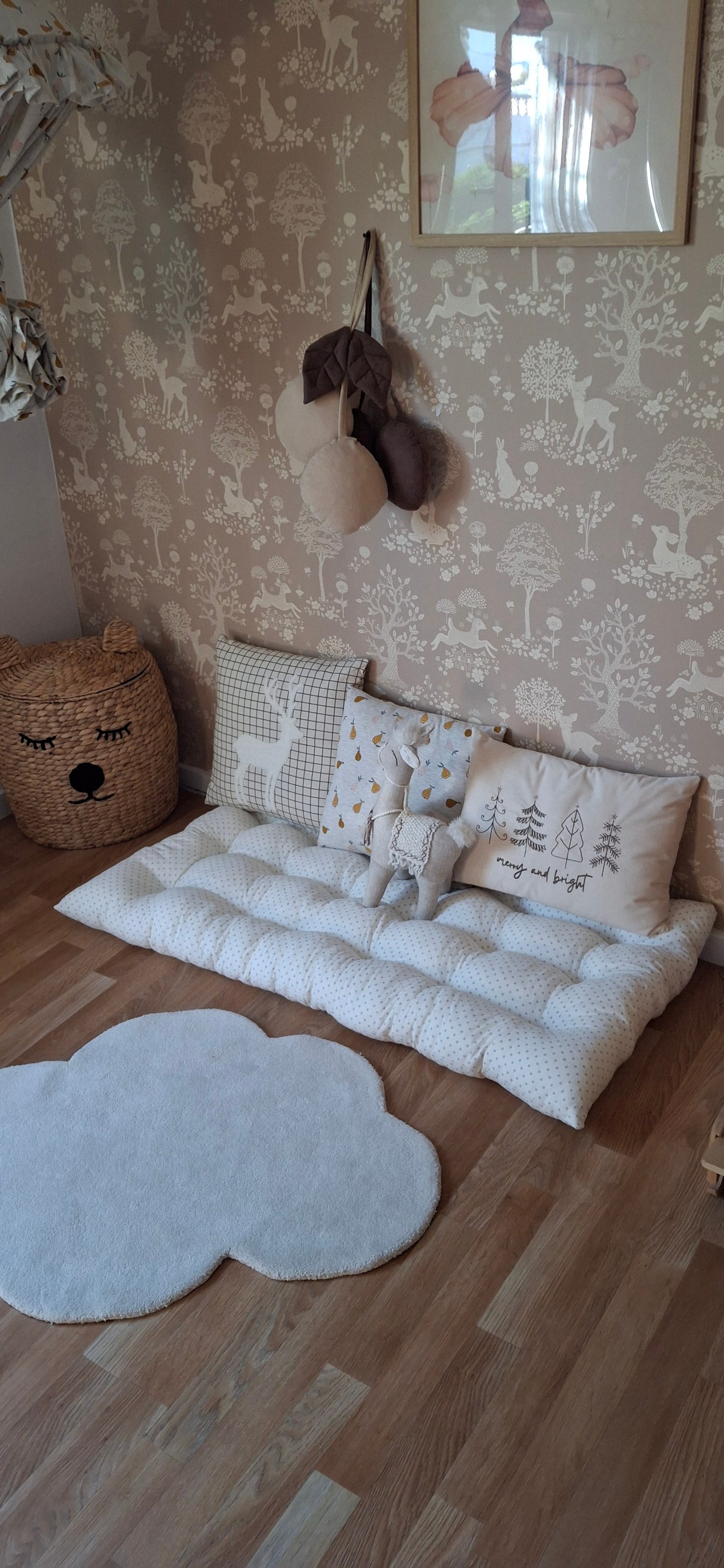 Παιδική πουα Μαξιλάρα Δαπέδου soft Κοτλε 120*60