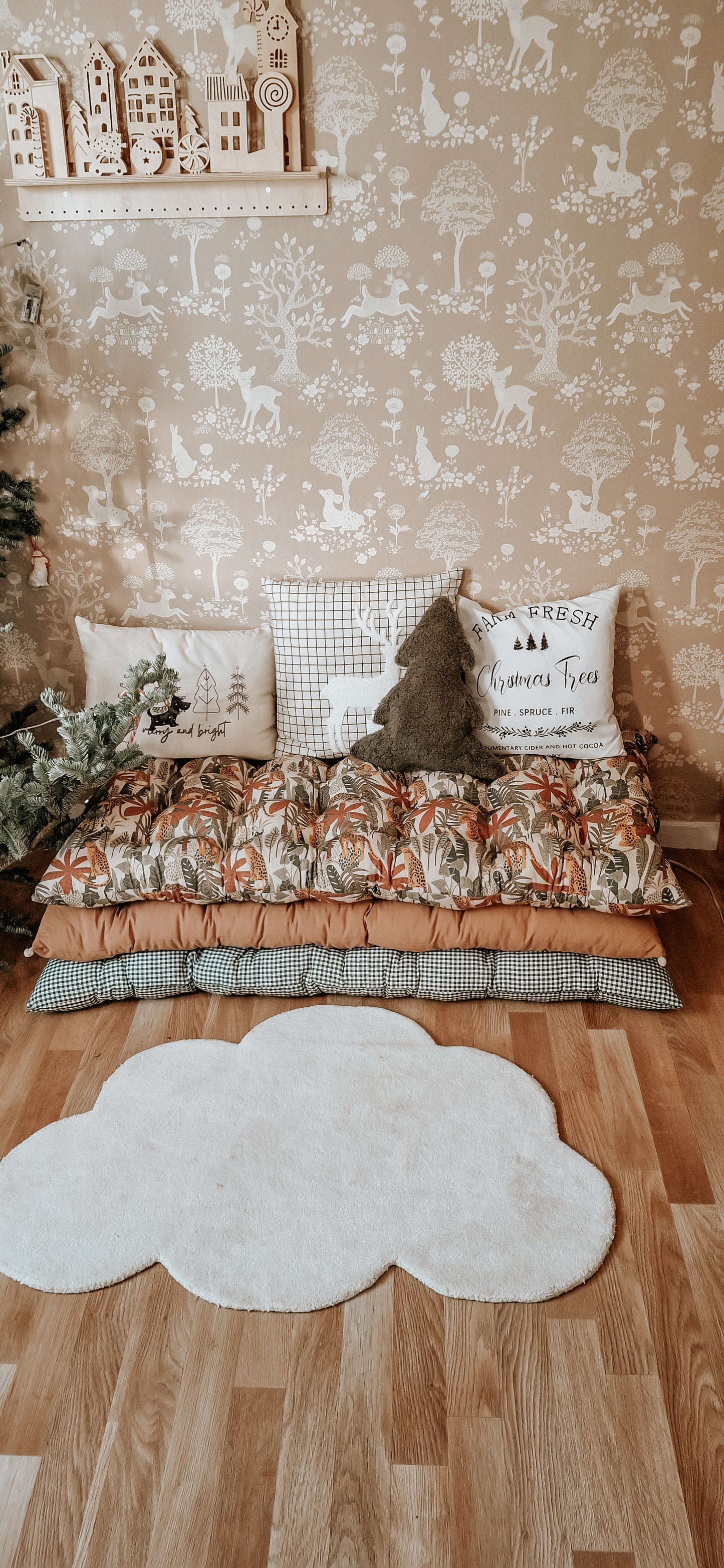 Παιδική Μαξιλάρα Δαπέδου jungle panama bazaar 130cm*70cm