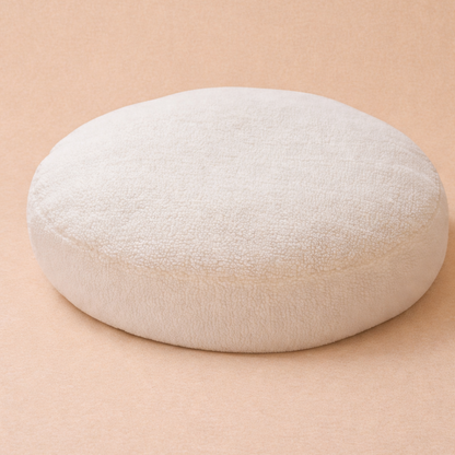 Παιδικη μαξιλαρα δαπέδου στρογγυλή πουφ με φερμουάρ  teddy