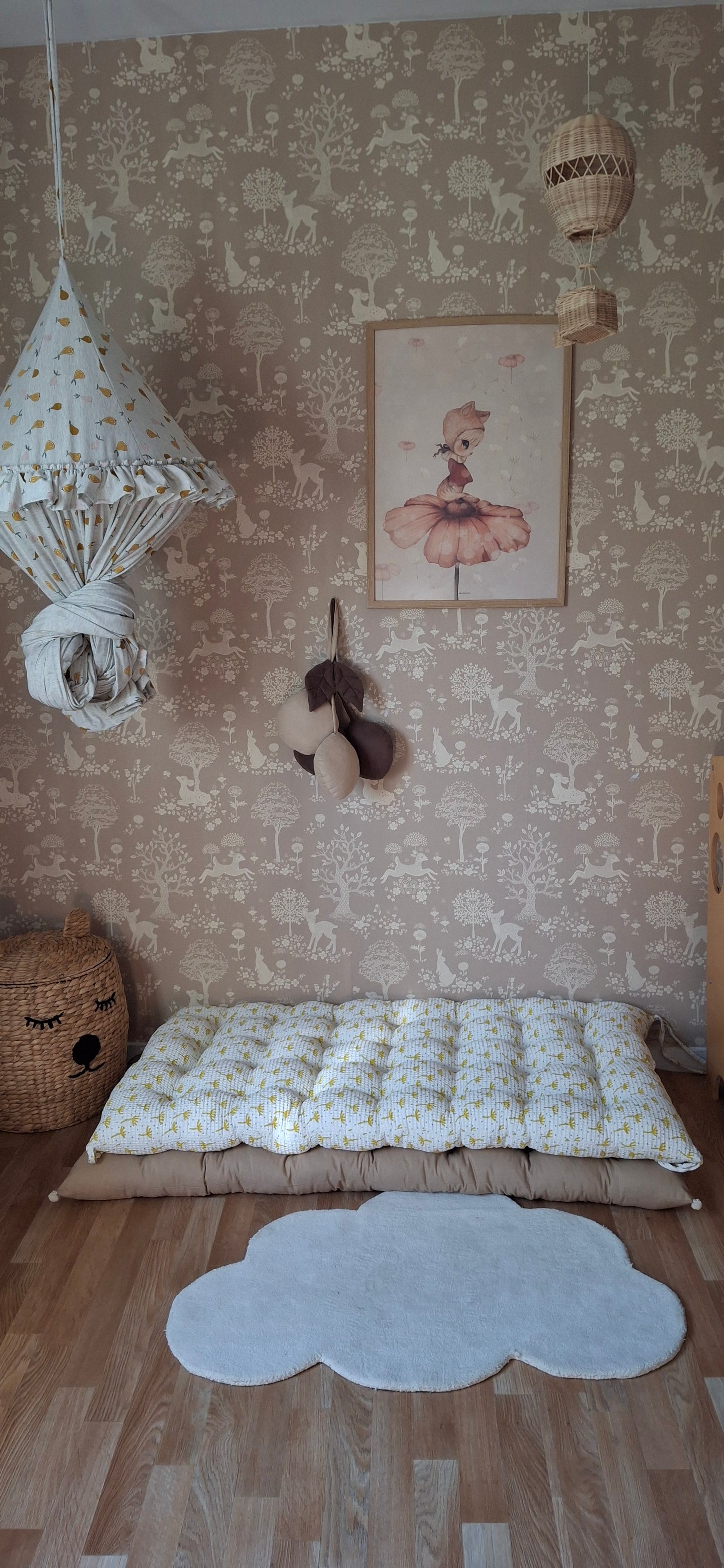 Πικέ Μαξιλάρα Δαπέδου με Μοτίβο - 100% Βαμβακερή