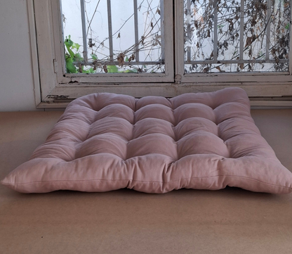 Τετράγωνη Μαξιλάρα Δαπέδου Βαμβακερή 75x75cm -  Λονέτα