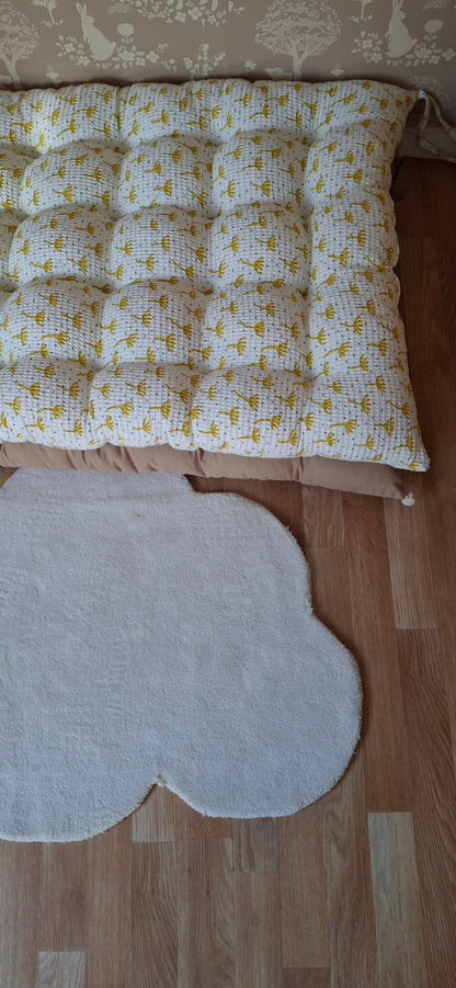 Πικέ Μαξιλάρα Δαπέδου με Μοτίβο - 100% Βαμβακερή
