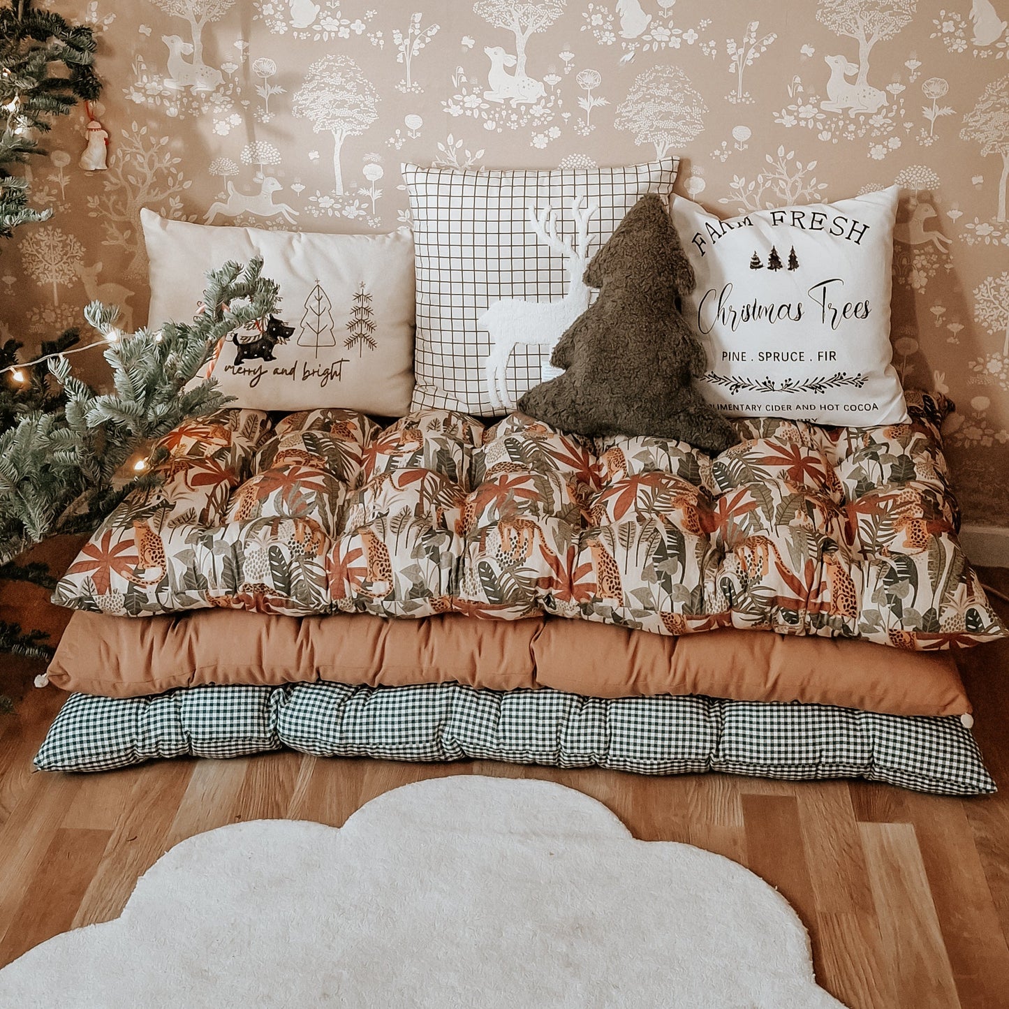 Παιδική Μαξιλάρα Δαπέδου jungle panama bazaar 130cm*70cm