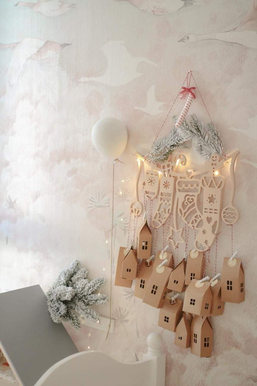 Ξύλινο Ημερολόγιο Advent Trele Morele - Χριστουγεννιάτικη Διακόσμηση bazaar